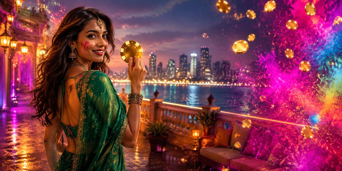 Mumbai city betting lifestyle with saree